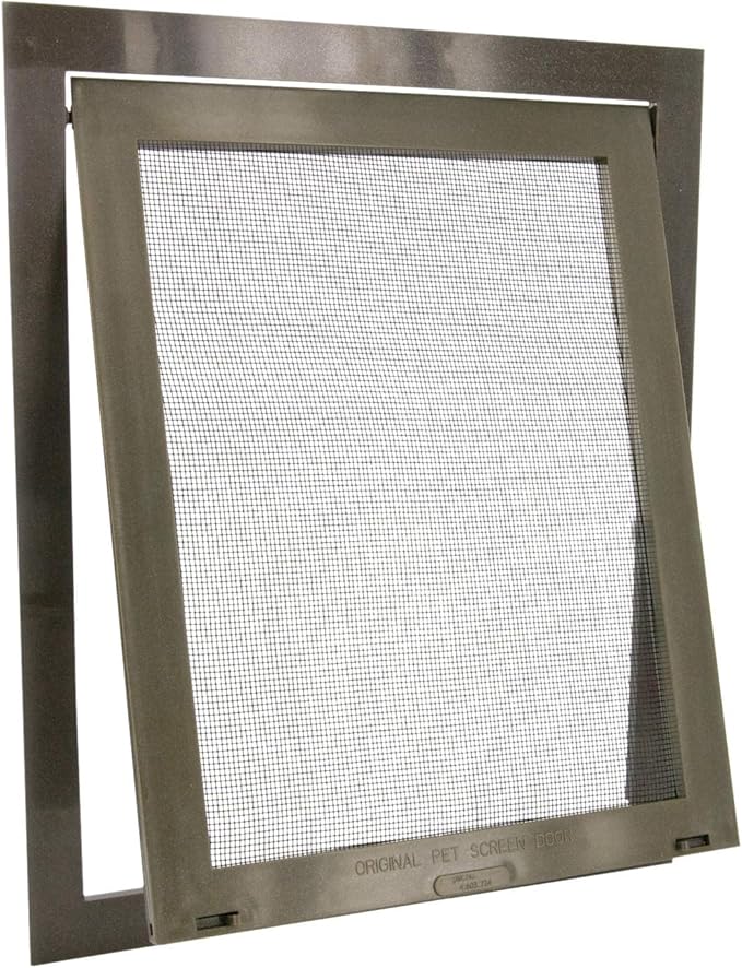 PetSafe Pet Screen Door - Heavy Duty, Tear- & Puncture-Resistant Dog & Cat Mesh Flap - Storm Door Compatible - Small - for Dogs & Cats up to 30 lb