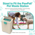 PawPail Scented Poop Bags For Dogs - 1 Roll of 150 XL Dog Waste Bags - Mild Floral Scent - Leakproof & Durable - For Pet Waste Station
