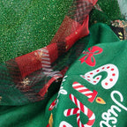 Fitwarm Just a Girl Who Loves Christmas Dog Tulle Dress, Funny Christmas Clothes for Small Dogs Girl, Holiday Pet Outfit, Red, White, Green, Yellow, XXS