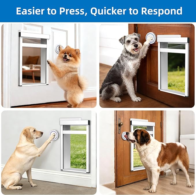 Dog Doorbell Wireless – Dog Bell to Go Outside, Touch-Activated Doggy Door Bell for Easy Training, Long Range, Indoor Outdoor