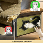 Nuxovilar Cat Wall Scratcher 15.3x23.6 Inches Polyester Synthetic Fiber, Tuxedo Kitten Print, wall scratchers for Indoor Cats, cat Scratching mat, Home Decor, Bedroom, Office (2pcs)