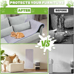 Natural Sisal Cat Scratching Mats 1 Pack,Cat Scratch Furniture Protector,Wall Mounted Wall Climbing Carpet, Horizontal Cat Scratcher Rugs Carpets Mats for Wall Couch Protection, 39.3" Lx15.7 W，Grey