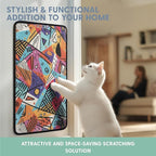 The Cat Ladies Scratching Poster - Wall Scratcher Pads - Scratch Mat Art Print for Indoor Cats - Furniture, Couch, and Carpet Protector - Wall Mounted or Floor Sisal Scratchers