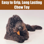 SPOT Bam-Bones Plus T Bone - Bamboo Fiber & Nylon, Durable Long Lasting Dog Chew for Aggressive Chewers – Toy for Dogs & Puppies Under 90lbs, Non-Splintering, 7in, Allergen Free Peanut Butter Flavor