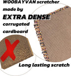 Navy Blue Cat Scratch Pad, Stylish Boho Lace with Pearl Large Cardboard Cat Scratcher, Cat Scratchers for Indoor Cats, Durable Cat Scratching Board, Horizontal Scratch Pad for Cats