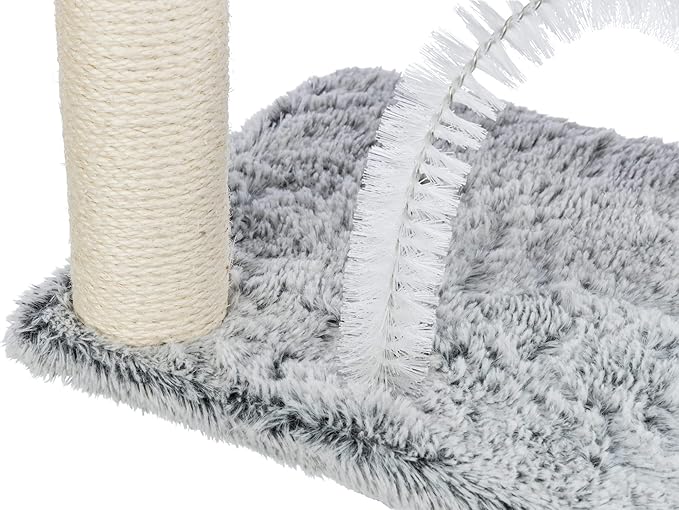 TRIXIE Adra Cat Tree with Brush, Scratching Posts, Hammock, Dangling Cat Toy