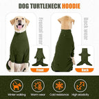 Dog Winter Coat,Full Body Pajamas Onesie Warm Dog Cold Weather Jacket,4-Legged Onesie Jumpsuit,High Collar Snowsuit Sweater for Walking, Hiking, Travel, Home Wear