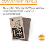 K&H Pet Products EZ Mount Window Cat Scratcher REFILL Cardboard 5 X 10 Inches - Fits K&H Cat Scratcher that Mounts to Virtually Any Smooth Surface (Refill ONLY - Frame sold separately)