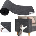 Cat Scratch Furniture Protector, 78.7''x15.7'' Adhesive Scratcher Pad Deterrent for Couch Sofa and Chair,DIY Cat Climbing Scratch Pad for Indoor Cats (Grey)