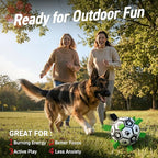 QDAN Dog Toys Extra Large Soccer Ball with Straps, Tug Toy, Water Toy, Durable Dogs Balls World Cup for Large（9 Inch）