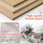 Cat Tree with Scratching Post,Cat Tower House for Indoor Large Adult Cats Kittens,21" Multi-Level Activity Cat Cando Furniture,Beige