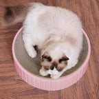 Cardboard Cat Scratcher Round Cat Scratching Board Cardboard Bowl Nest Pet Scratch Scratching Pad Lounge Bed Corrugated Paper Design for Clawing and Resting