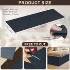 Cat Scratch Couch Furniture Protector, Self-Adhesive & Cuttable Furniture Scratch Protector Pad, Wear-Resistant Wall & Sofa Guard, Multi-Functional Cat Scratcher Dark Gray
