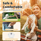 Shock Collar for Small Dogs, Electric Dog Training Collar with Remote,Tailored for 5-30lbs Small Dogs,3 Training Mode Beep, Vibration, Safe Shock(0-9) Waterproof, 1900ft Range (White, Small)