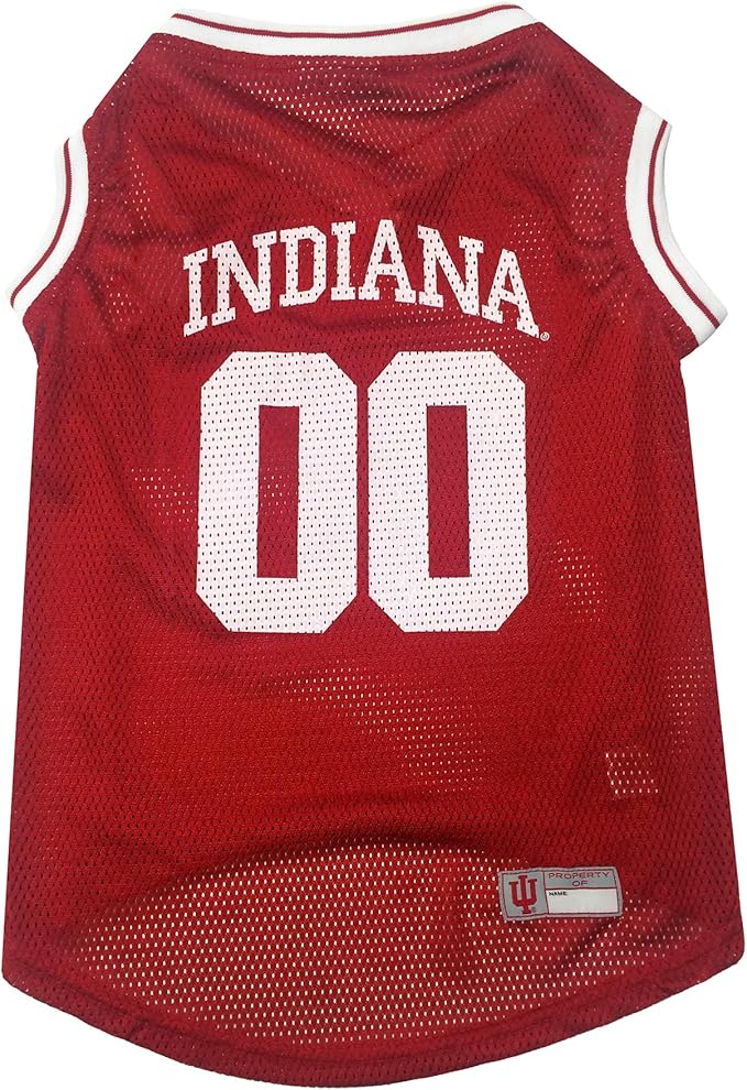 Pets First NCAA Basketball Pet Jersey INDIANA HOOSIERS Dog Jersey, X-Small (IND-4020-XS)