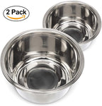 Neater Pet Brands 5 Cup (40 oz.) Stainless Steel Dog Bowls, Set of 2 Neater Feeder Replacement Bowls (Medium Deluxe Model), Dog Food Bowl & Water Bowl, Dishwasher Safe Metal Dish for Medium Dogs