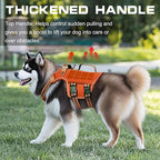 Dog Harness for Large Dogs Heavy Duty, No Pull Tactical Dog Harness with Molle System, Easy On and Off Service Dog Vest, Breathable Padded, Adjustable Reflective Pet Vest for Walking Hiking Training