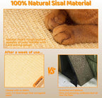 Cat Scratcher Bed - 31.5 inch Cat Scratching Pad with Large Cats Hammock Sisal Scratch Post Toy Ball,for Indoor Cats Scratching Pad, Protects Furniture,Kittens Gifts