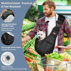 CUBY Dog and Cat Sling Carrier - Adjustable Breathable Mesh Small Pet Sling - Soft Pouch and Tote Design - Suitable for Puppy, Small Dogs Cats Outdoor