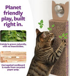 SmartyKat Scratch Up Corrugated Hanging Cat Scratcher, Catnip Infusion Technology - Brown, Single Wide