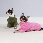 Fitwarm Knitted Turtleneck Dog Sweater, Cozy Dog Winter Clothes for Small Dogs Girl, Holiday Pet Outfit, Heather Pink, XS