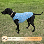 KYEESE 2Pack Dog Cooling Shirt, Breathable Dog Shirt for Large Dogs, Sun Protection Dogs Cooling Vest Tank Top, Lightweight Soft Sleeveless Summer Pet Clothes, Polar Bear+Ice, 3XL