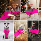 Dogcheer Dog Coat with Pocket, Waterproof Dog Jacket with Adjustable Buckle, Reflective Puppy Winter Coat Warm Turtleneck Fleece SnowJacket for Small Medium Large Dogs - Pink L