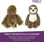 Multipet Bark Buddies Sloth Dog Plush Toy - Squeaky Dog Toy for All Dogs - Extra Soft Plush Dog Toy - Stuffed Animal Dog Toy for Cuddling & Playing - Cute Dog Pet Toy (10")