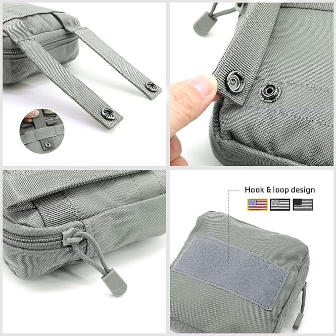 Forestpaw Dog Harness for Large Dogs,Tactical Dog Harness with Handle,No Pull Military Service Dog Vest with Pockets Adjustable for Walking Training,Gray,Chest 21.5-45"