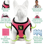 EcoBark Step in Dog Harness Reflective Soft Ultra Padded Mesh Dog Harnesses for XXS, XS, Small, and Medium Dogs Eco-Friendly Comfort Secure Halter No Pull Adjustable Pet Vest