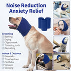 Nanaki Dog Calming Hoodie Quiet Head Cover Sleeves - Ear Covers Hood for Noise Bath, The Grooming and Force Drying Head Protection for Anxiety Relief and Calming Dog Neck and Ear Warmer