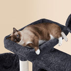 Yaheetech Multil-Level Cat Tree Cat House for Large Cats, 64.5in Cat Tower for Indoor Cats as Modern Activity Center with Scratching Posts & Platform & Perch & Hammock