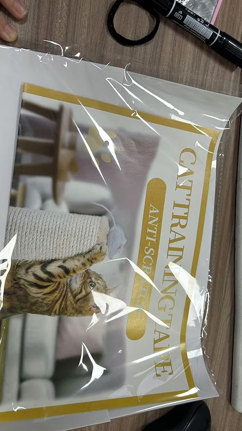 12Pack Cat Scratch Furniture Protector Single Sided Couch Protector from Cat Claws Clear Furniture Protectors from Cats Scratching cat Scratch Deterrent for Furniture Sofa Door Walls