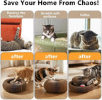 2-Pack Kitty Curls Cat Scratcher, Magic Organ Cat Toy with Catnip Ball for Indoor Cats – Foldable and Durable Honeycomb Design, Interactive Twisty Paws Cat Toy for Endless Play, Chase & Scratch