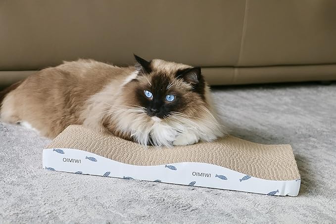 Cat Scratcher 2 PCS Pad, Cardboard with Premium Reversible Scratch Textures Design Wide Durable Scratching Pad