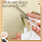 39.3''x14.6'' Trimmable Cat Scratch Furniture Protector - Climbing Self-Adhesive Cat Scratching Pad Mat, Couch Protector from Claws for Scratch Post Cat Tree Shelves Wall, Beige