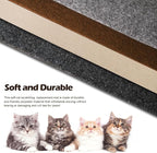Cat Scratch Mat - 78.74"x15.74" Self-Adhesive Anti Scratching Pad for Couch, Trimmable DIY Cat Sofa Furniture Wall Cat Tower Protector, Replacement Pads for Pet Couch Protector from Claws Beige