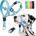 Weesiber No-Pull Dog Head Collar, Adjustable Dog Muzzle Padded Head Halter Training Nose Leash, Easy Control for Walking (Blue,M)