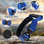 JSXD Tactical Dog Collar, 1.5 Inch Wide, Heavy Duty Military Training Collar with Handle, Metal Quick Release Buckle, 1000D Nylon, for Medium Large Dogs