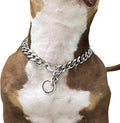 Adjustable Strong Lobster Clasps Dog Titan Collar Training Walking Metal Dog Duty Chew Proof for Medium Large Dogs American Pitbull German Shepherd