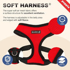 Puppia Soft Dog Harness No Choke Over-The-Head Triple Layered Breathable Mesh Adjustable Chest Belt and Quick-Release Buckle, Yellow, XX-Large