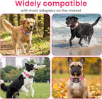 Collar Replacement Strap, Reflective Pet Safe Collars Replacement, Ecollar Replacements Strap for Bark Collar Small Dogs Training, Pink