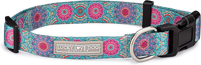 Lucky Love Dog - Adjustable Dog Collar with Easy Click Buckle for Small Dogs, Durable, & Comfortable for Male & Female Dogs, Pet Collar for Puppies & Adult Dogs - Clara, Small
