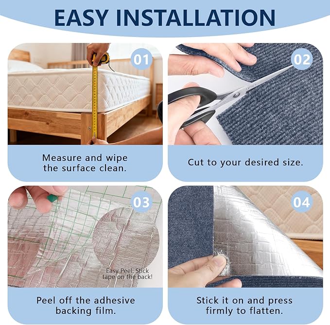 Cat Scratch Pad 78.7x15.8 Inch Self-Adhesive Trimmable Durable Cat Claws Furniture Protector for Couch Sofa Wall Door