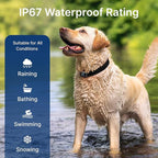 My Pet Command 2-1 Dog Bark Collar with 300Ft Fob Remote Tag. Smart AI Anti Barking Training Rechargeable 5 Sensitivity Levels, Beep Vibration, Shock (Opt). L,M,S Dogs Waterproof Xtra Remote Only