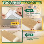 ENONCI Corner Cat Scratcher Wall Mounted for Indoor Cats, Cat Scratcher Pad for Door Frame, 19.6X9.8 Inch Anti Cat Scratch Door Furniture Protector for Couches and Walls