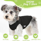 2 Pack Dog Clothes for Small Dogs Summer Dog Shirt Vest Girl Boy Lightweight Puppy T-Shirts Blank Soft and Cool Pet Clothing Sleeveless Medium Large Dog Outfit (Black+Avocado Green, X-Small)