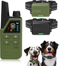 Dog Shock Collar 2 Dogs (5-120Lbs) - 4500FT Dog Training Collar with 3 Training Modes, Security Lock,Reflective Nylon Colar，IP67 Waterproof＆Rechargeable e-Collar with Remote for All Breeds, Sizes