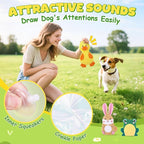 XIUGOAL Dog Toys to Keep Them Busy, 3 Pack No Stuffing Interactive Dog Toys with Crinkle, Squeaky Puppy Chew Toys for Small, Medium Breeds