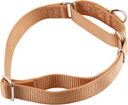 Hyhug Martingale Dog Collar Medium Clay |Escape - Proof Heavy Duty Nylon Durable No Slip, Ideal for Training & Daily Walks